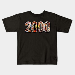 2000 Shahrukh Khan collage Kids T-Shirt